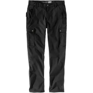 CARHARTT Relaxed Ripstop Cargo Work Hose Schwarz 30 32