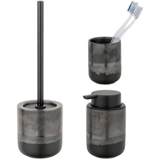 Schöner Wohnen Riolo Badaccessoire-Set Grau