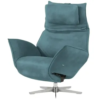 KOINOR Sessel Safira Leder 92 x 113 x 90 cm türkis/petrol elektrisch