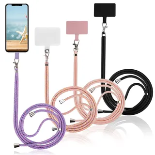 Yoedge Universal Handyband Geeignet für alle Smartphones,Einstellbar und Abnehmbar Schlüsselband Halsband Kordel zum Umhängen,Smartphonekette für Unterwegs Kompatibel mit iPhone/Samsung/Xiaomi/Huawei