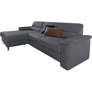 sit&more Ecksofa Ascara L-Form, inklusive Boxspring/Federkern-Polsterung, wahlweise mit Bettfunktion grau