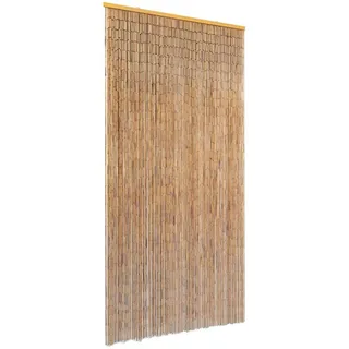 vidaXL Insektenschutz Türvorhang Bambus 90 x 220 cm Braun
