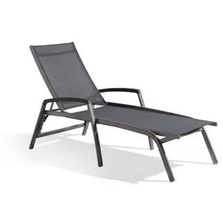 Sieger Bodega Stapelliege 194 x 75 x 102 cm eisengrau/silbergrau