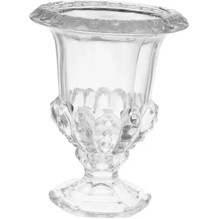 CVUTOVO Elegante Hydroponische Glasvase im Römischen Stil mit Hohem Fuß Kleines Vielseitiges Glasurnen Design zur Stilvollen Wohnraumdekoration und Tischdekoration