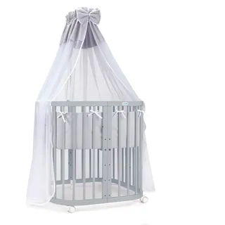 Waldin Babybett Grau 73 x 123 cm