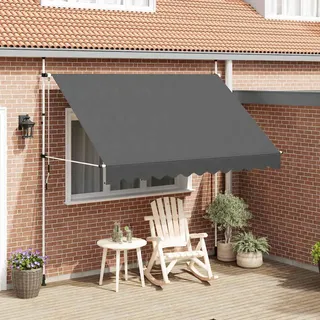 vidaXL Klemmmarkise 300 cm anthrazit