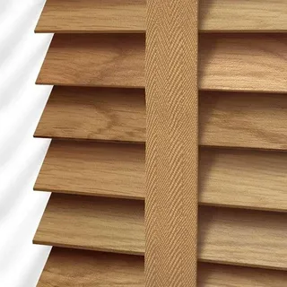 Holzjalousie Holz-Jalousie Bambus Jalousette Echtholz Rollo Jalousette,Sonnenschutz Sichtschutz Fensterrollos,50mm-Lamellen,für Büro,Zuhause,Küche,Anpassbare Größe und Farbe (W90xH120cm(36x47in))