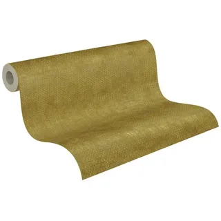 A.S. Création Vliestapete Uni Gelb Gold 10 m x 0,53 m 388265