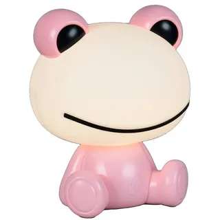 Reality Leuchten LED Nachttischlampe, Farbwechsel, LED fest integriert, Warmweiß, ausgefallene kleine USB Kinder-Lampe mit Touch Sensor, Höhe 24cm rosa