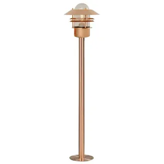 Nordlux Außenleuchte Kupfer 100,0 cm E27, spritzwassergeschützt, dimmbar, Glas, Metall