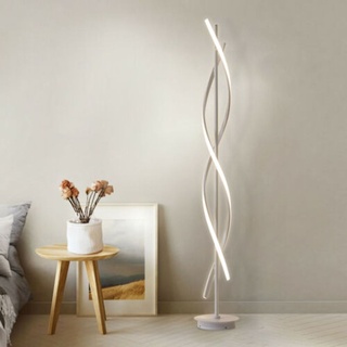 Spiral LED Stehlampe 1,35m Nachtlicht Weiß Stehleuchte Moderner Kreativer Einzigartiger Stil Wohnkultur Beleuchtung