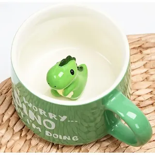 Dinosaurier-tasse – 3d-geschenk – Keramik – 350 Ml – Lustiger Spruch – Geburtstagsgeschenk Für Frauen Und Freundinnen