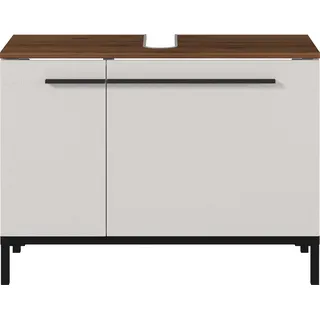 Germania Waschbeckenunterschrank Yonkers 0 Auszüge 0 x 0 x 0 cm Beige/Nussbaum