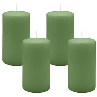 Kopschitz Kerzen Stumpenkerze 4er Set Stumpenkerzen/Adventskranzkerzen Grün Ø 70 x 130 mm grün