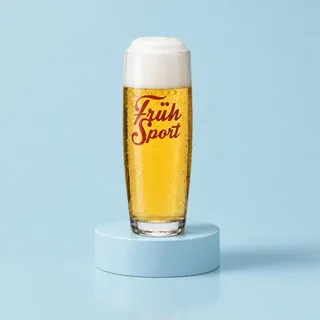 6x Früh Kölsch Bierglas 0,2l Kölschstange Früh Sport Gäser Set Brauerei Köln - Transparent