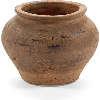 Vase Antik, schwarz, 10 cm
