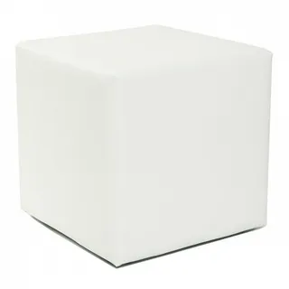 Küchen-Preisbombe Sitzwürfel Hocker Kunstleder 45 x 45 x 45 cm Weiß