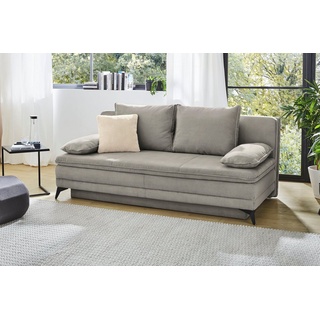 Jockenhöfer Gruppe Schlafsofa Laurin, als Dauerschläfer geeignet, Bettfunktion und Stauraum/Bettkasten grau