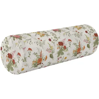 FRODOTGV Nackenrolle, Vintage-Stil, Blumenmuster, skandinavisch, für den Außenbereich, dekoratives Nackenrolle, langes rundes Kissen für Bett, dekorative Zylinderkissen