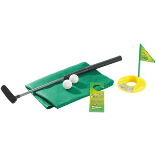 7-teiliges Golfspiel-Set für Bad & WC, inkl. Golf-Grün und Türhänger