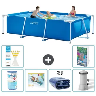 Rechteckiger Frame Pool - 300x200x75 cm - 5-teilig S173 - Blau