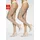 mit 5 52/54 DEN 20 beige perle Elasthan Polyamid unifarben normal Socken mit breitem Spitzenband