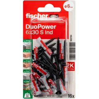 Fischer Dübel DuoPower 6 x 30 mm 16 Stück