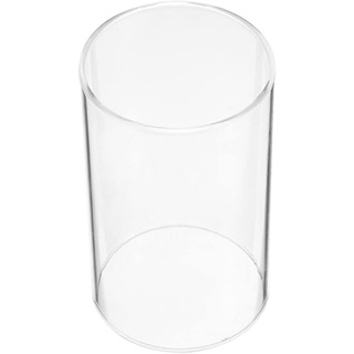 Ciieeo Glaszylinder Für Kerzen Kerzenabdeckungen Mit Offenem Ende Hurrikan-Kerzenhalter Glas Röhrenschirm Hochzeitsmittelstück Kerzenhalter 7 X 10 cm Windlicht Glaszylinder