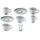 Espressotasse 0 08 l Weiß 6 St