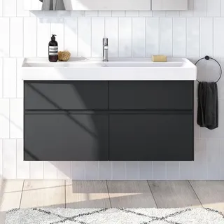 Villeroy & Boch Waschtischunterschrank 4 Auszüge 115,4 x 54,6 x 44,4 cm Schwarz