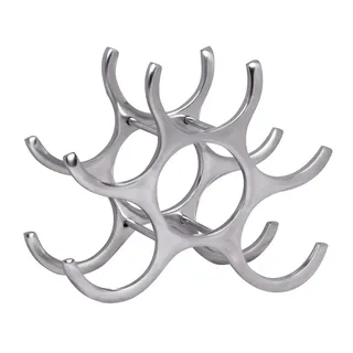 KADIMA DESIGN Weinregal 29 x 24 x 14 cm Silber