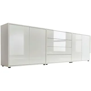 BMG Möbel Sideboard Mailand Set 5 237 x 73 x 33 cm Weiß