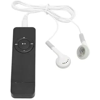 Kompakter und Tragbarer -MP3-Player, Verlustfreier Sound, 64-GB-Unterstützung, für Schüler Beim Laufen und Reisen (Black)