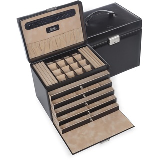SACHER Sacher, Uhrenbox + Schmuckaufbewahrung, Schmuckkoffer Nina Leder,