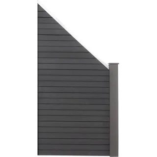 Home Deluxe Windschutz WPC Sichtschutzzaun 91 x 105 cm grau