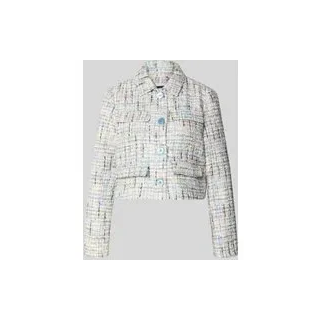 Regular Fit Blazer in Bouclé-Optik, Hellblau, 40
