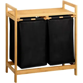 KESPER Wäschesortierer 64 l Braun/Schwarz