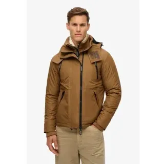 Superdry für Herren. M5011921A Jacke Mtn Windbreaker braun (L), Lässig, Recyceltes Polyester, Nachhaltig