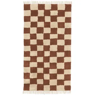 Ferm Living Mara Teppichläufer 90 x 150 cm Rust/Warm Sand