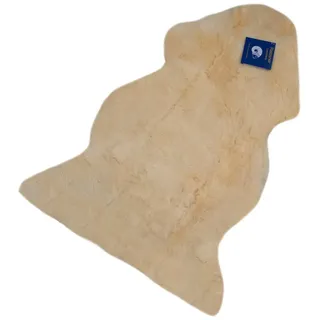 Babydecke Baby Lammfell Naturform medizinisch gegerbt Premium Qualität, Reissner Lammfelle gelb 95 cm