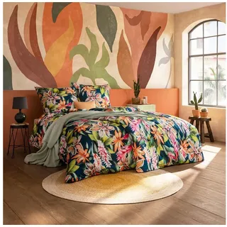 Estella Miriam Floral Baumwolle Multicolor 135 x 200 cm + 80 x 80 cm
