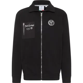 Carlo Colucci Sweatjacke  Di Trocchio schwarz / silber / weiß XL