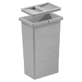 HAILO Einbaumülleimer 10 l Grau