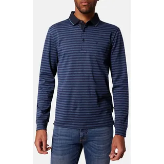 Pierre Cardin Langarm-Poloshirt 1/1 PoloKN super softe Jersey-Baumwolle blau XXL (56)