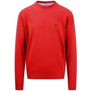 FYNCH-HATTON Pullover aus Baumwolle mit Rundhalsausschnitt Poppy red/L