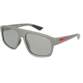 Prada Linea Rossa 0PS B02S Herren-Sonnenbrille Vollrand Geometrisch Kunststoff-Gestell, grau