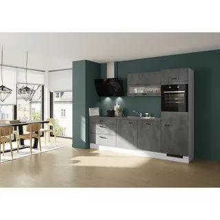 Impuls Küchen Hängeschrank Prag und Valencia 50 x 57,9 x 34,2 cm Grau