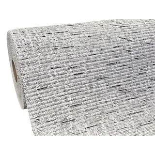 Euromat Weichschaummatte Antirutschmatte Badvorleger Badteppich Badematte - nach Mass (Hellgrau Melange, 260x65 cm)