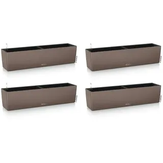 LECHUZA® Blumenkasten BALCONERA Color 80 Muskat All-in-One x 4
