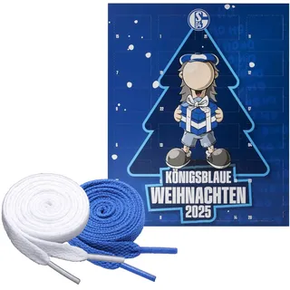 FC Schalke 04 Adventskalender 2024 mit Fan Schnürsenkel